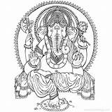 Hindu Ganesha Lord Bal Xcolorings 1023px sketch template