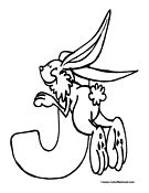 jack rabbit coloring pages