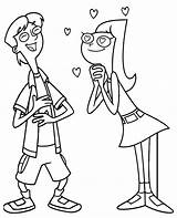 Ferb Phineas Coloringtop sketch template
