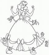 Coloring Cinderella Disney Princess Printable Sheets Kids Print sketch template