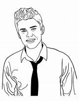 Justin Bieber Coloring Photoshoot Pages Colouring Timberlake Template Netart Sketch Drawing House sketch template
