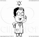 Clipart Wit Scientist Cartoon Male Idea Vector Thoman Cory Outlined Coloring 2021 Clipground sketch template
