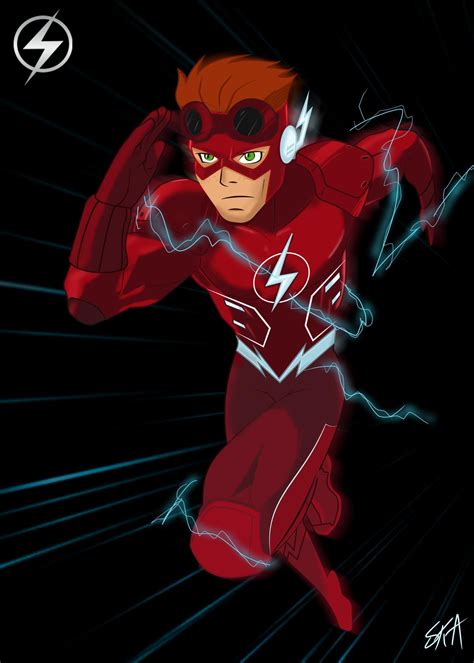 kid flash wally west young justice unbrickid