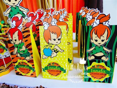 Pebbles Flintstones Birthday Party See More Party