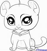 Coloring Pages Animals Animal Cute Kids Baby Cartoon Printable Draw Drawing Lion Zoo Anime Print Drawings Step Color Easy Christmas sketch template