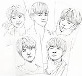 Suga Yoongi Realistic sketch template