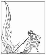 Demeter Greek Coloring Goddess Template sketch template