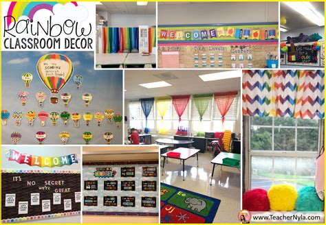 nylas crafty teaching rainbow themed classroom decor