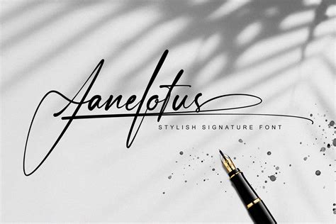 janelotus signature font  fonts script handwritten fonts pixelifynet