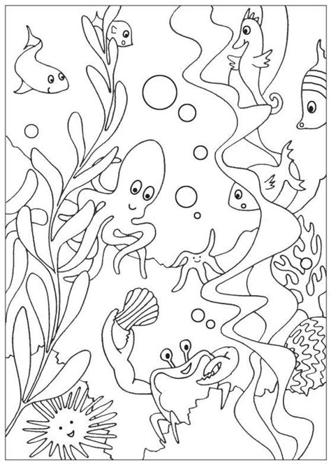 sea  coloring pages allfreepapercraftscom