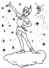 Tinkerbell Coloring Pages Pan Peter Printable Kids sketch template