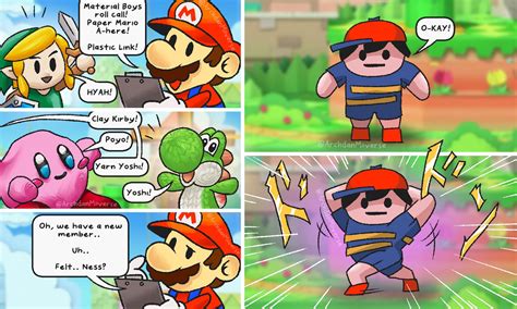Archdan Lonely Roy Comic On Twitter Paper Mario Yarn