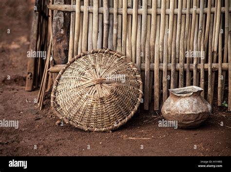 traditional household items   indigenous village  india stock