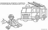 Feuerwehrauto Camion Ausmalbilder Ausmalbild Pompieri Ausdrucken Malvorlagen Cool2bkids sketch template