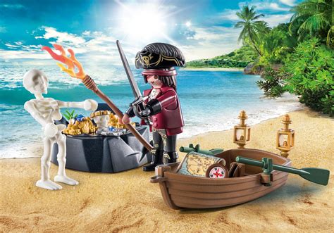 starterpack piraat met roeiboot  playmobil