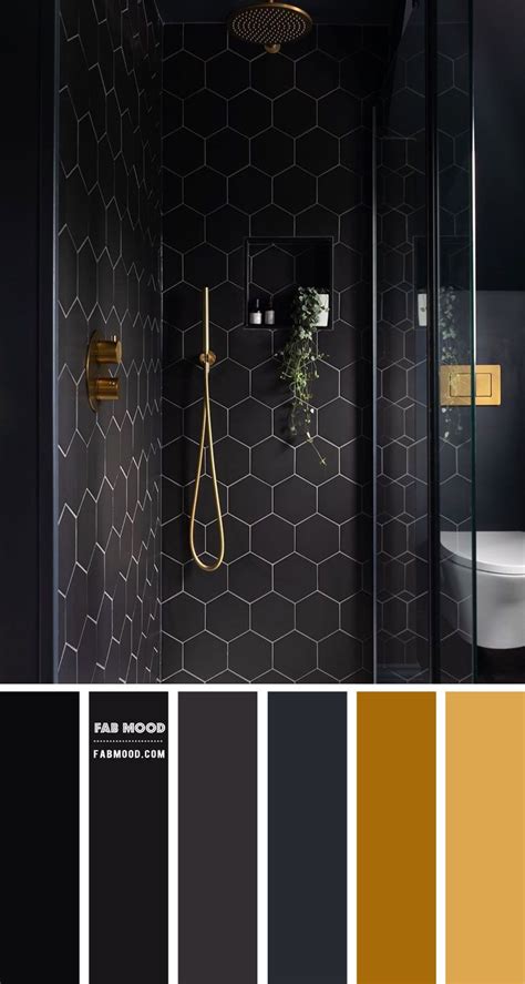 Black And Gold Color Scheme For Bathroom Bathroom Color Schemes