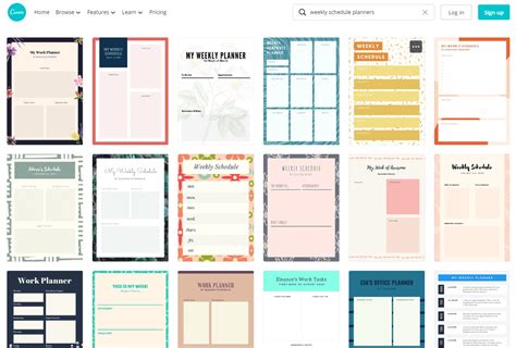 schedule template collection