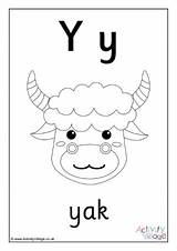 Colouring Yak sketch template