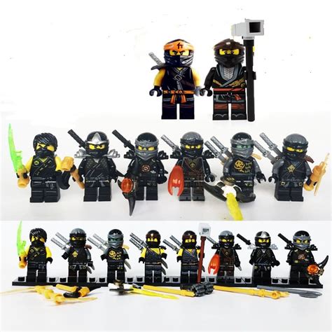 8pcs Ninjago Cole Minifigures Compatible Lego Cole Minifigure