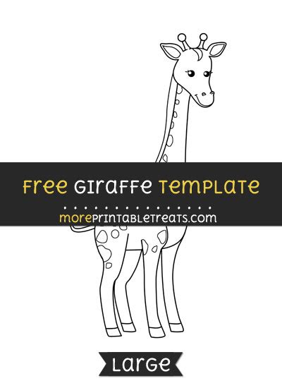 giraffe template large