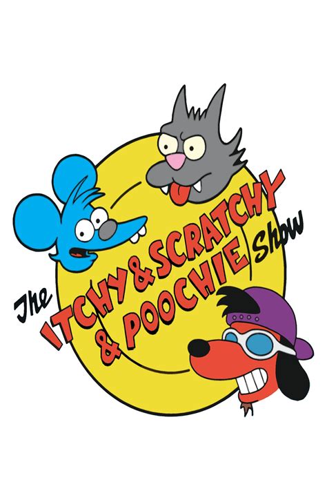 itchy  scratchy  poochie show poster etsy