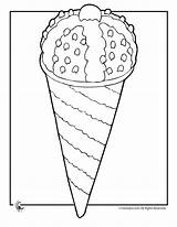 Ice Cream Coloring Pages Kids Summer Cone Icecream Printable Sundae Party Clipart Kid Games Kindergarten Activities Popular Fun Library Choose sketch template