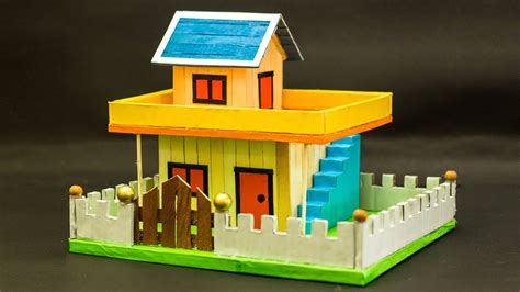 popsicle stick house youtube