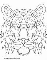 Tiere Mandalas Ausmalbilder Mosaik Malvorlage Tiermandala Mandala Tigre Ausmalbild Wilde Kinderbilder Coloriage Herunterladen Dessin sketch template