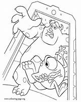 Inc Monsters Coloring Pages Randall Mike Sulley Colouring Running Monster Away Drawing Printable Doors Sully Factory Book Print Para Colour sketch template