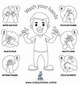 Hands Wash Coloring Pages Washing Hand Kids Worksheets Activities Print Totally Important Come These sketch template