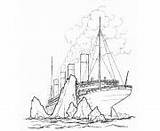 Titanic Bateau sketch template