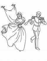 Cinderella Coloring Wedding Pages Disney Getdrawings Colorings sketch template