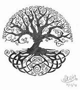 Lebensbaum Keltischer Baum Keltische Lebens sketch template