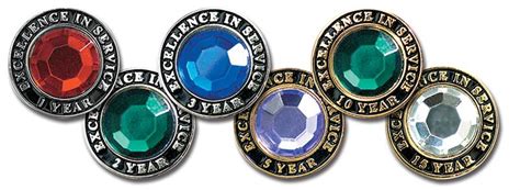 jeweled service award pins
