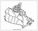 Map Canada Printable Blank Outline Transparent Atlantic sketch template