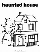 Haunted Coloring Sketch Dreamhouse sketch template