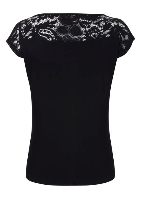 Great Plains Logan Lace Top In Black