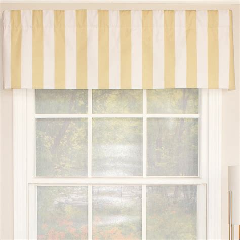 rlf home awning stripe staight curtain valance wayfair