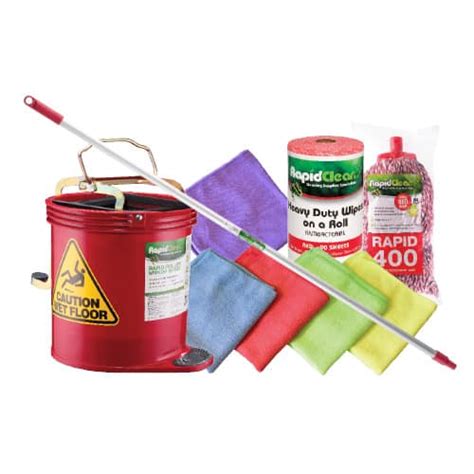 rapidclean janitorial cleaning kit rapidclean drb cleaning supplies
