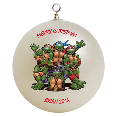personalized teenage mutant ninja turtles christmas ornament gift