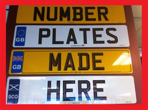 vehicle registration number plate oblong mmx mm printing dynx