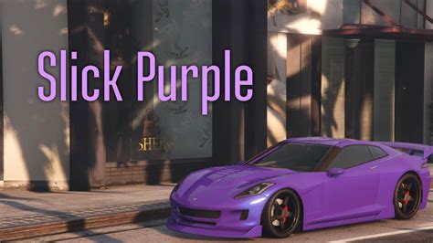 gta   slick purple modded crew color youtube