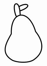 Pear Coloring Printable Edupics Large sketch template