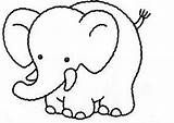 Elefante Elefantes Preschoolcrafts Pintar Imagen Bebes sketch template
