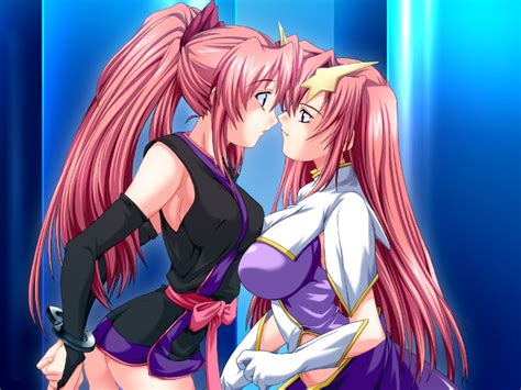 lacus clyne and meer campbell gundam gundam seed and