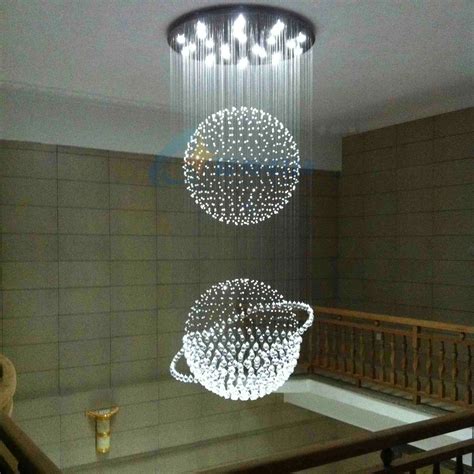 crystal hanglamp led restaurant verlichting moderne korte lampen trap lamp grote hanglamp