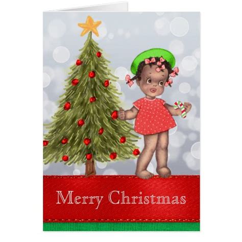 vintage african american christmas card zazzle