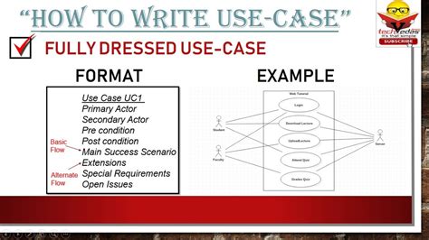 how to write use case youtube
