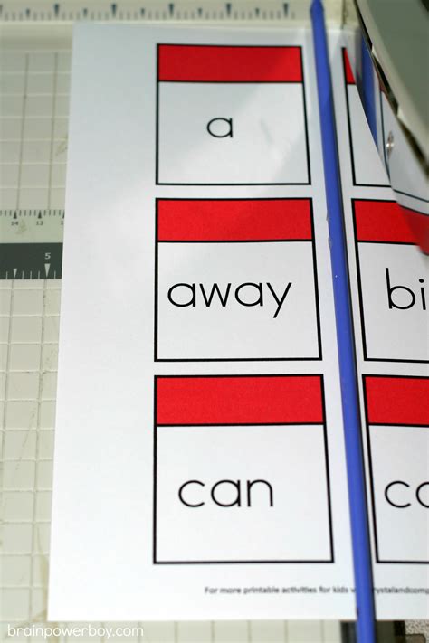 printable sight word game