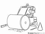 Walze Bulldozer Baustelle Operator Malvorlage Berufe Malvorlagenkostenlos Für Titel sketch template